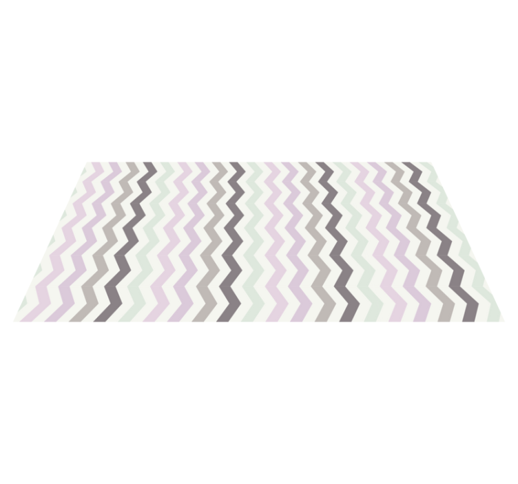 Chevron zigzag noordse golven vinyl tapijt geometrisch - TenStickers