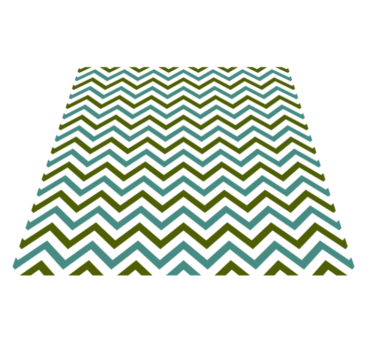 Chevron delight vinyl tapijt geometrisch - TenStickers