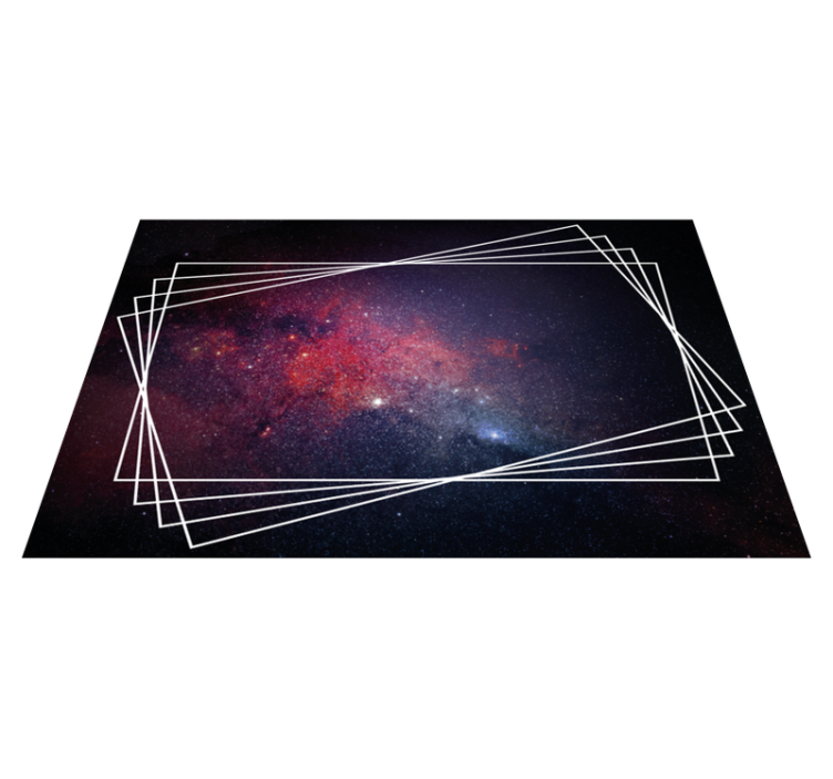 Kosmische nevelpatronen vinyl tapijt modern - TenStickers