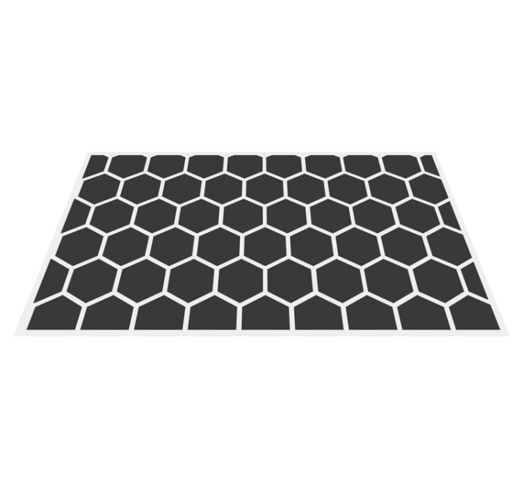 Vinyl tapijt geometrisch hexagonaal motief - TenStickers