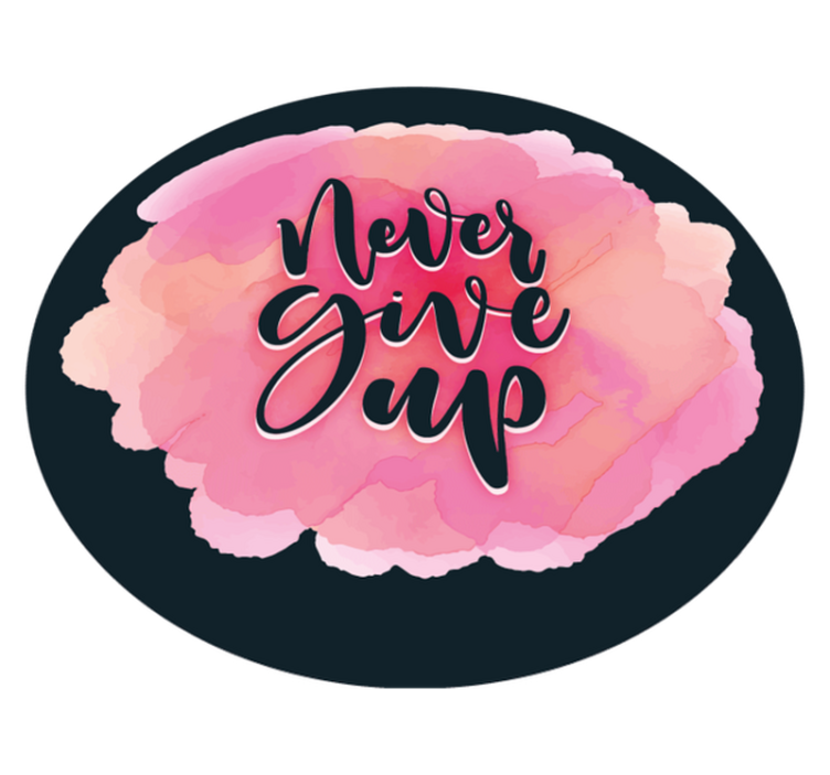 Vinyl tapijt zinnen en teksten volhard onvermoeibaar - TenStickers