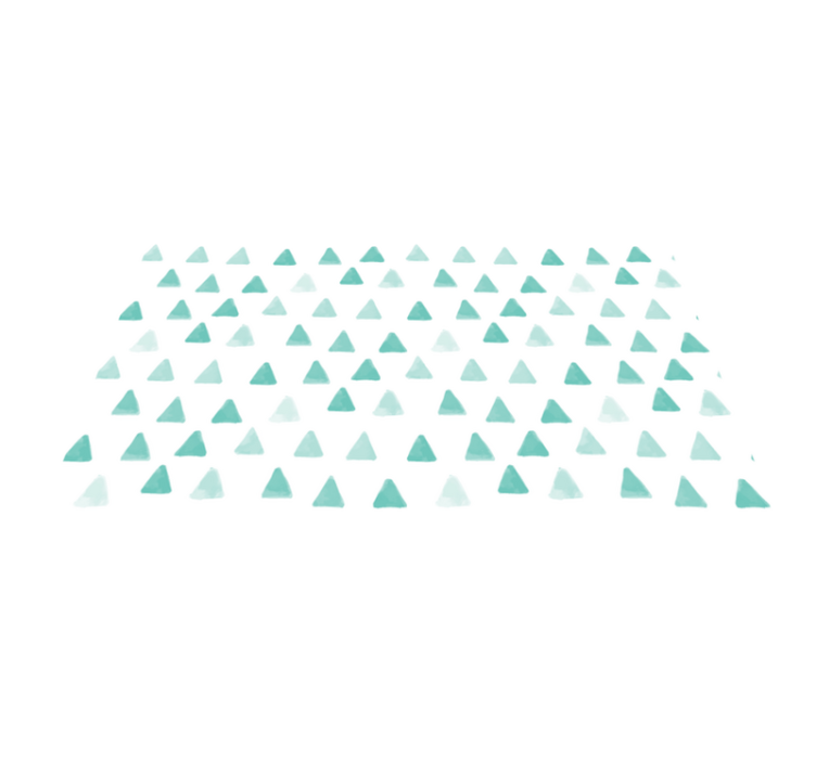 Vinyl tapijt geometrisch driehoekige motieven - TenStickers