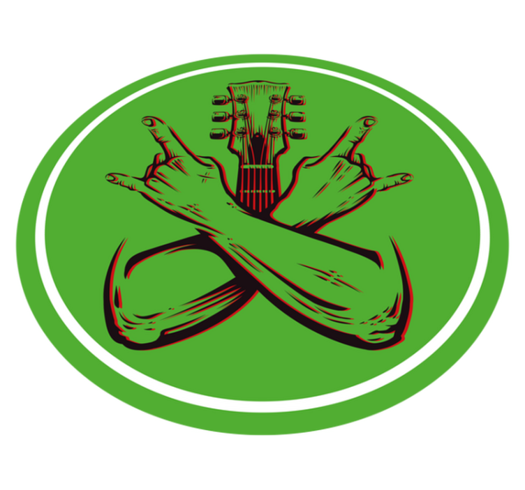 Schommelend gebaar kunstwerk vinyl vloerkleed rond - TenStickers