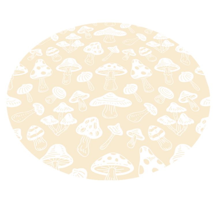 Marmeren vinyl tapijt mushroom idee - TenStickers