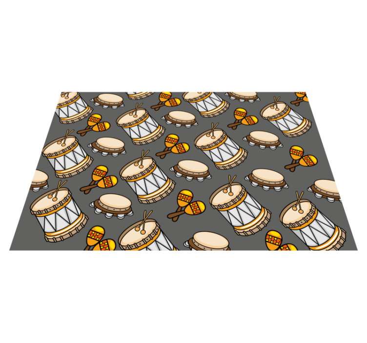 Vinyl tapijt voor meer kinderen muziekinstrumenten collectie - TenStickers