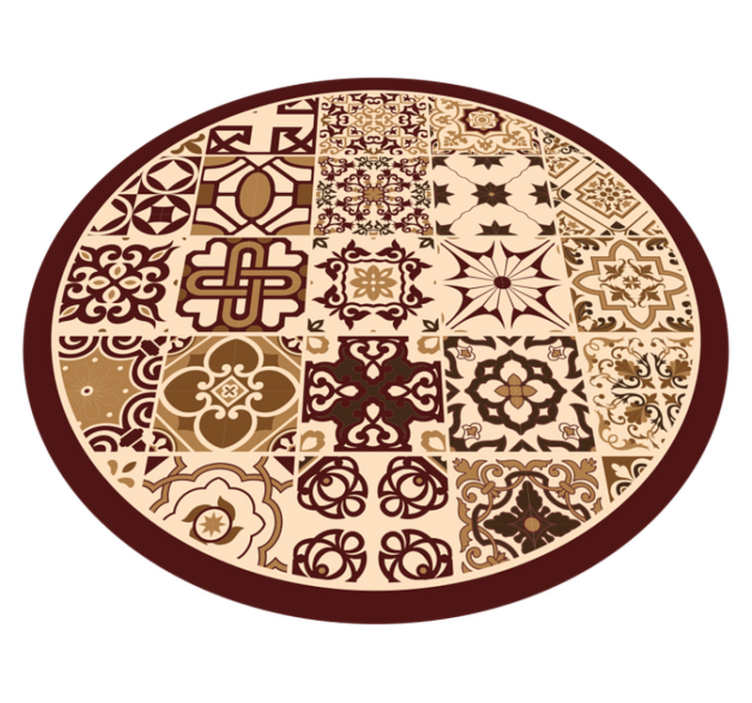 Levendige mozaïekcomposities vinyl tapijt tegels - TenStickers