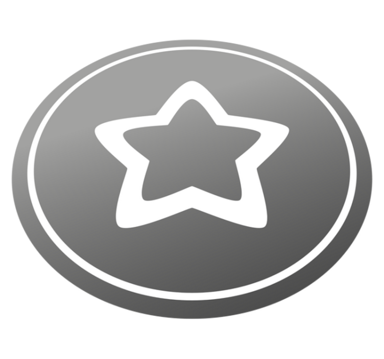 Vinyl tapijt sterren stijlvol grijs motief - TenStickers