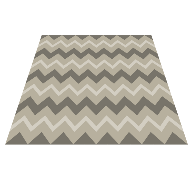 Chevron streepmotieven vinyl tapijt met strepen - TenStickers