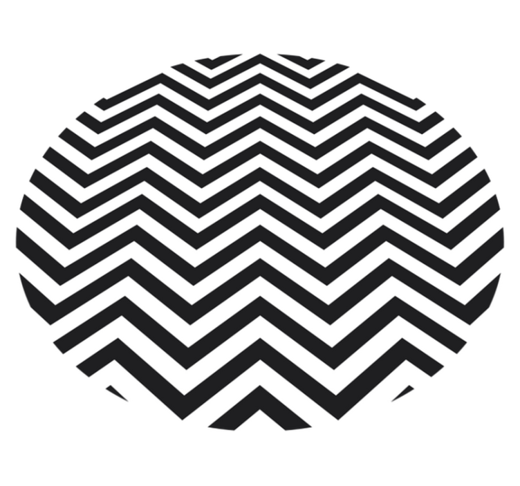 Vinyl tapijt geometrisch chevron motief - TenStickers