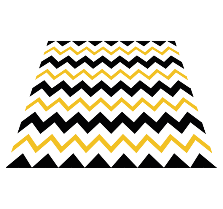 Vinyl tapijt geometrisch chevron zigzag trend - TenStickers