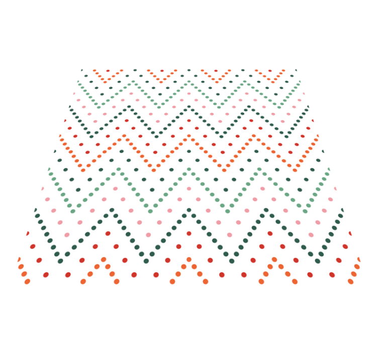 Kleurrijk visgraatpatroon vinyl tapijt voor meer kinderen - TenStickers