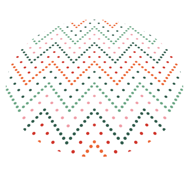 Chevron stippenpatroon vinyl tapijt sterren - TenStickers