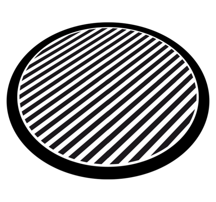 Vinyl tapijt met strepen eenkleurige strepen - TenStickers