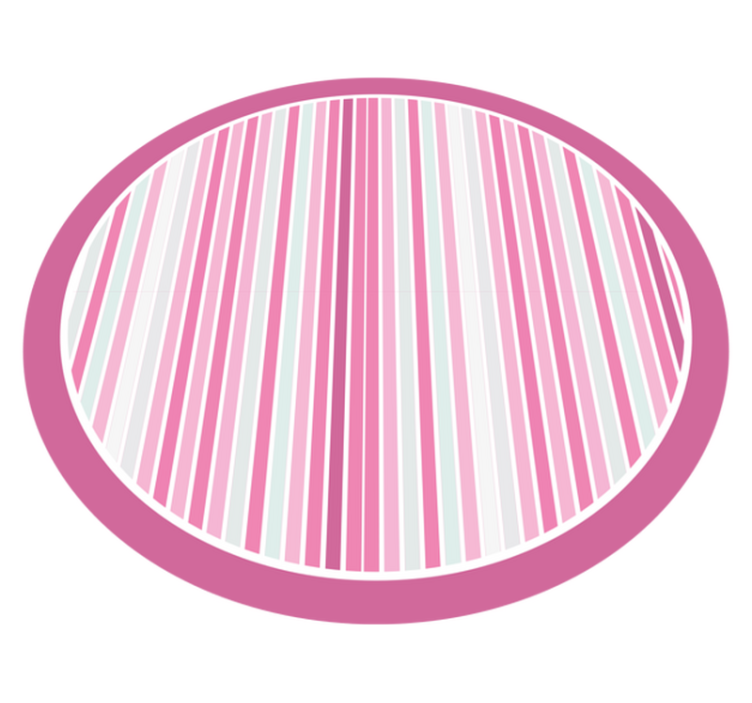 Chique gestreepte stijl vinyl tapijt met strepen - TenStickers