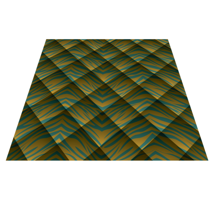 Vinyl tapijt dierenprint zebra patroon fusie - TenStickers