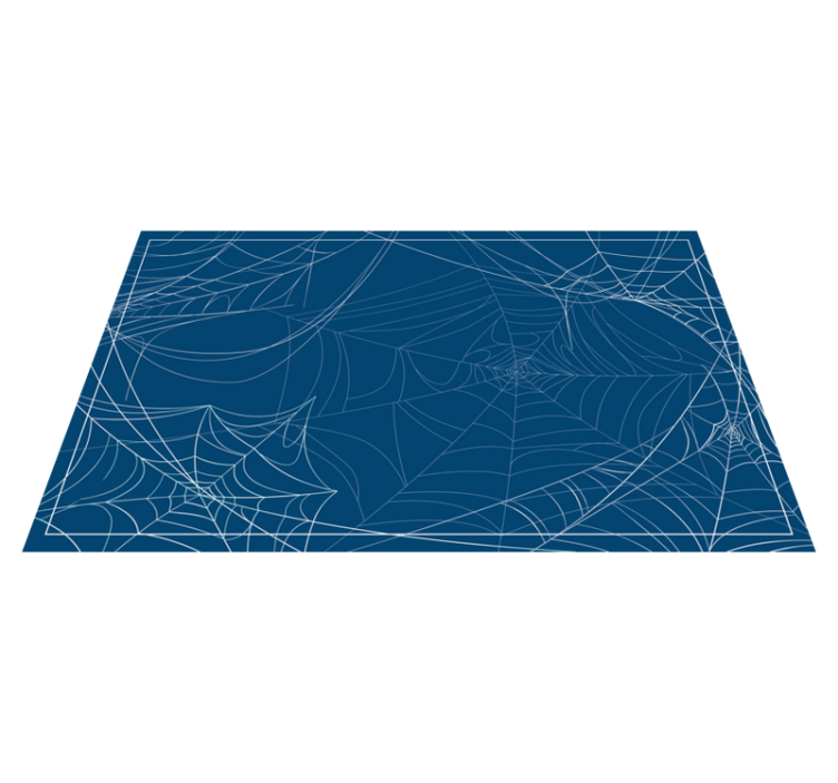 Spinnenwebpatroon vinyl tapijt Halloween - TenStickers