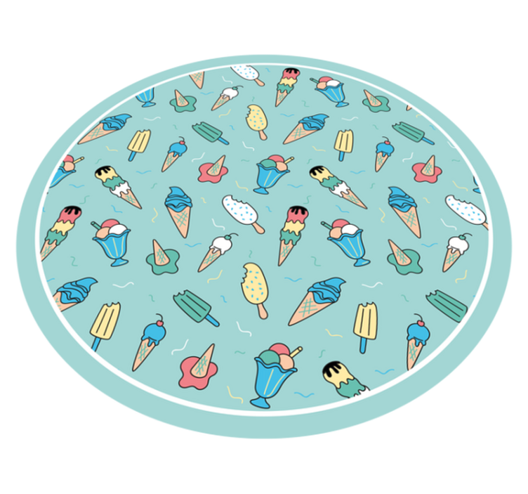 Bevroren traktatie vreugde vinyl tapijt voor meer kinderen - TenStickers