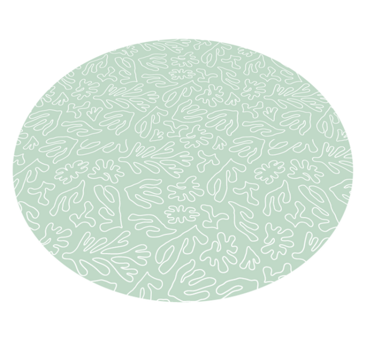 Vinyl tapijt natuur bladerenpatronen - TenStickers