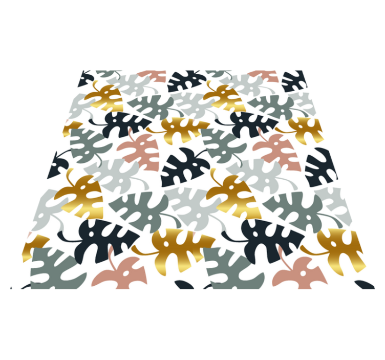 Vinyl tapijt natuur bladembleem - TenStickers