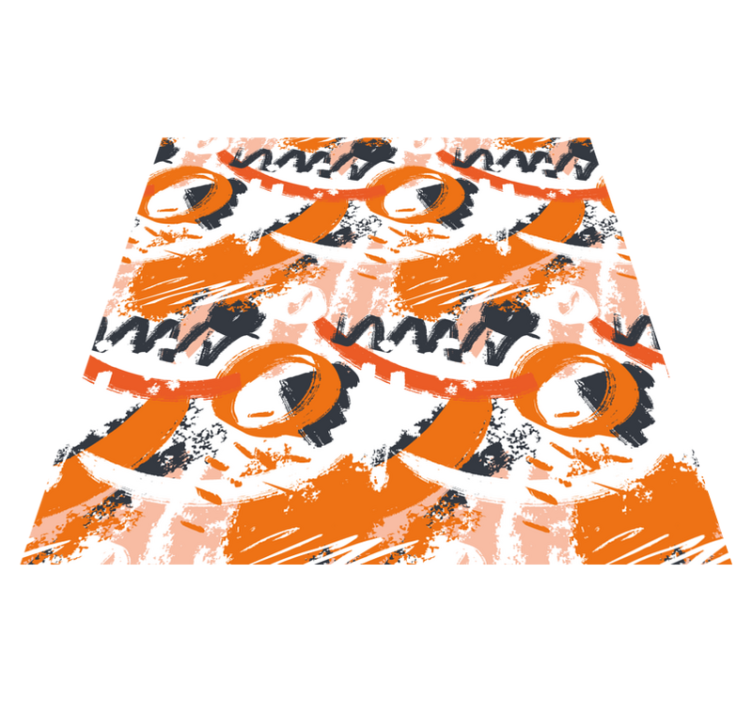 Abstracte vormen barsten vinyl tapijt modern - TenStickers