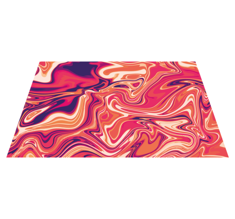 Levendig draaimotief vinyl tapijt modern - TenStickers