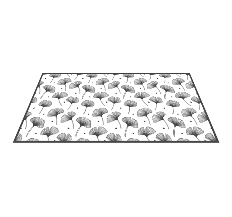 Ginkgo blad inspiratie vinyl tapijt natuur - TenStickers