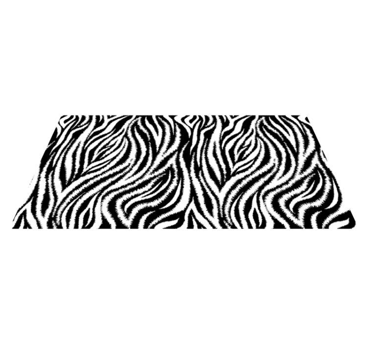 Vinyl tapijt dierenprint zebra streepprint - TenStickers