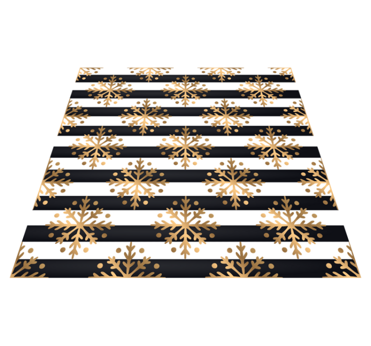 Elegant sneeuwvlokpatroon vinyl tapijt kerstmis - TenStickers