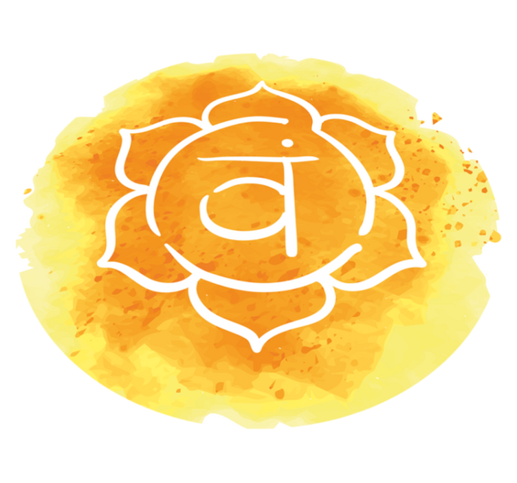 Stralend chakra symbool vinyl tapijt mandala - TenStickers