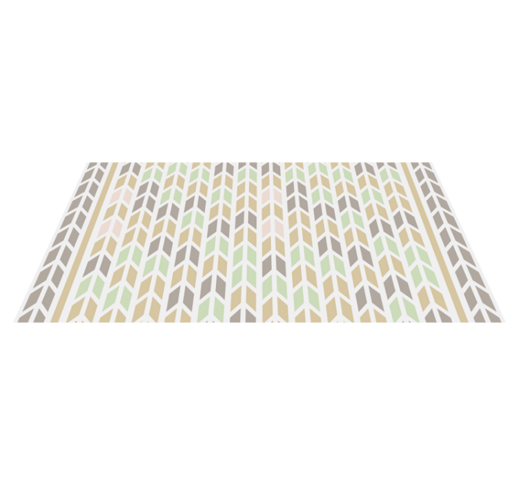 Chevron tinten vinyl tapijt geometrisch - TenStickers