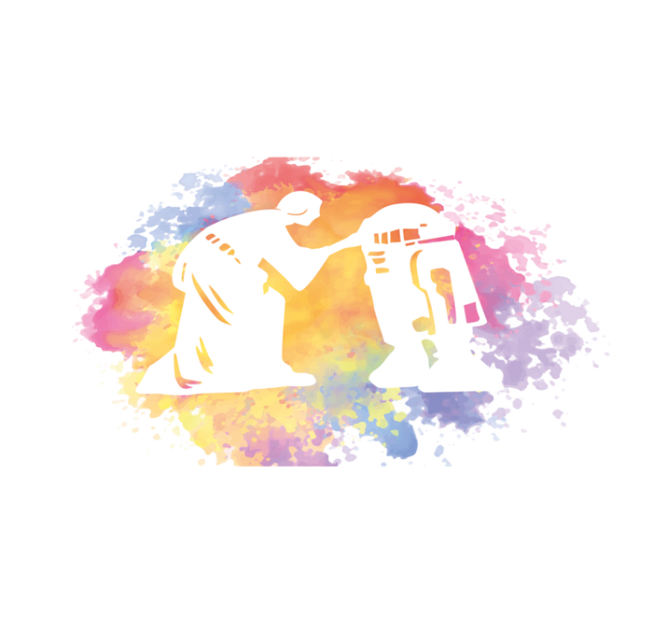 Aquarella galactic saga vinyl tapijt tiener - TenStickers