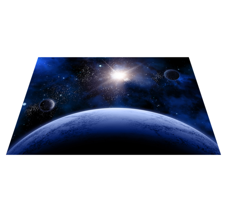Kosmische sterrenhemel vinyl tapijt voor meer kinderen - TenStickers