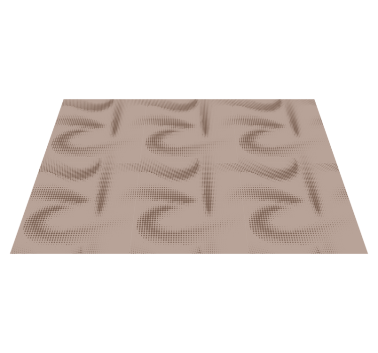 Zachte textuurwervelingen vinyl tapijt woonkamer - TenStickers