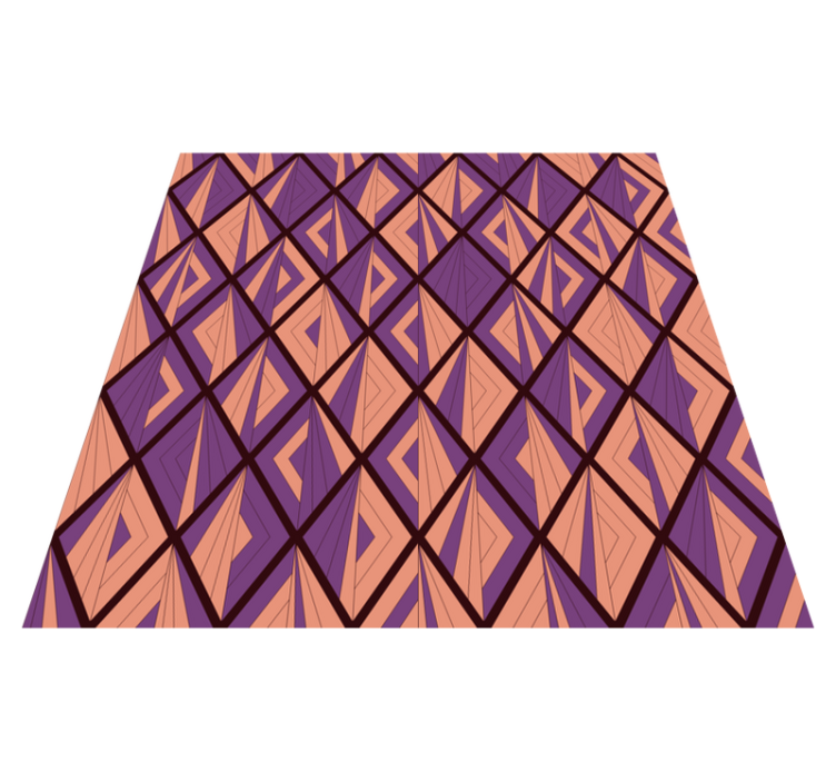 Vinyl tapijt geometrisch harmonie van patronen - TenStickers