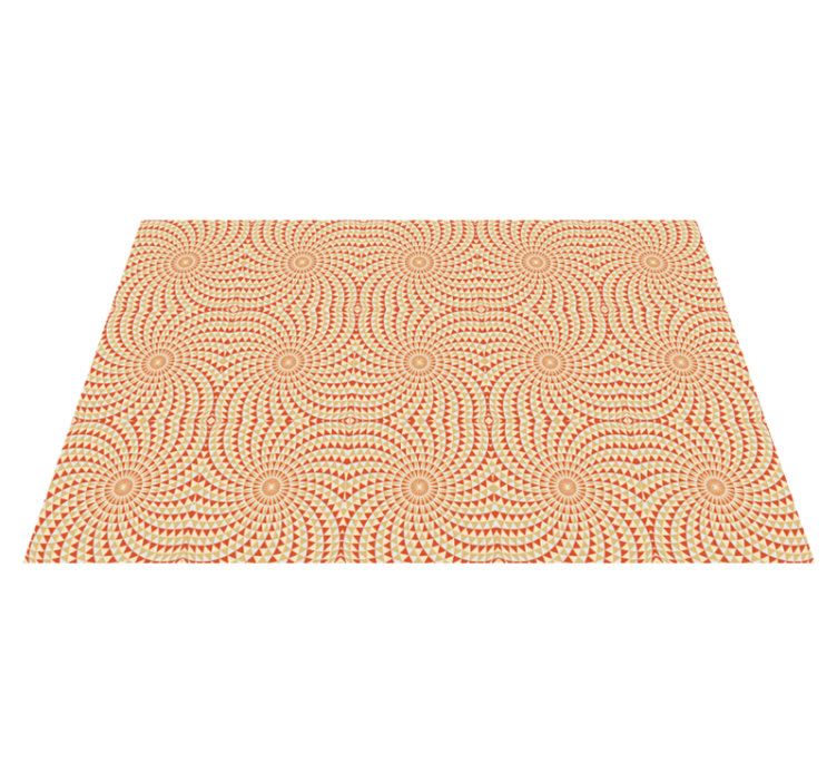 Mandala-patroondetail vinyl tapijt mandala - TenStickers