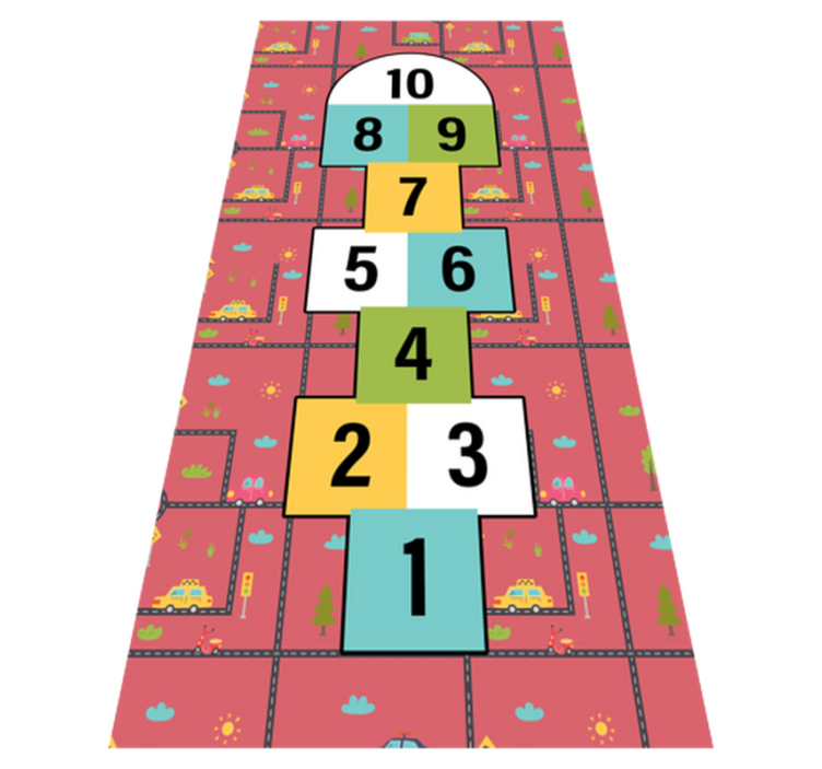 Hinkelen speeltijd vinyl tapijt spel - TenStickers