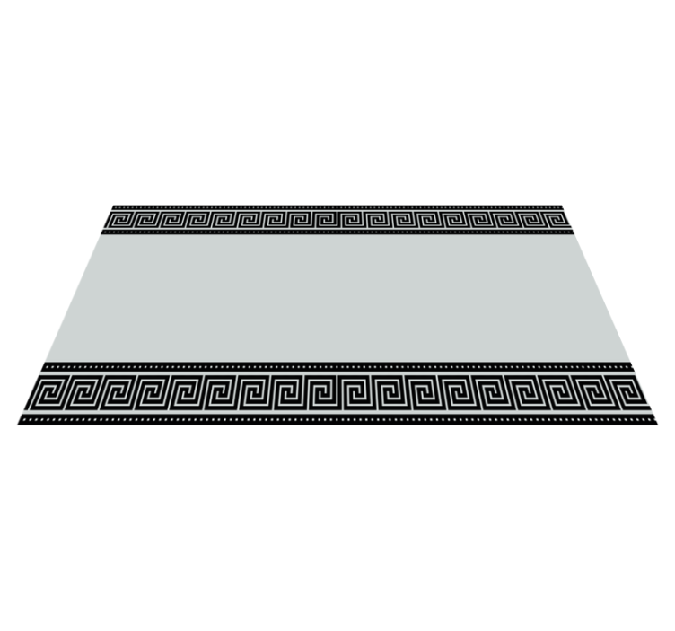 Griekse fretrand vinyl tapijt geometrisch - TenStickers