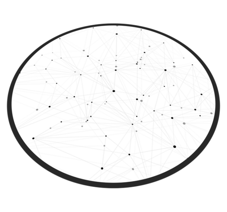 Abstract netwerkpatroon vinyl tapijt modern - TenStickers