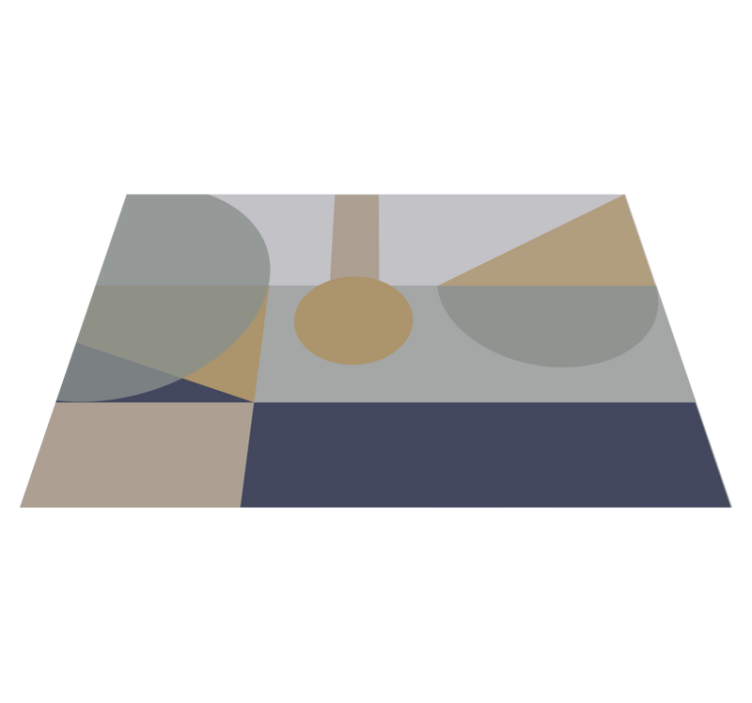 Abstracte geometrische vinyl tapijt geometrisch - TenStickers