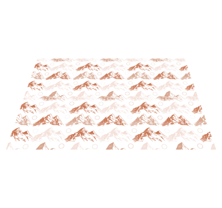 Berg patroon vinyl tapijt natuur - TenStickers