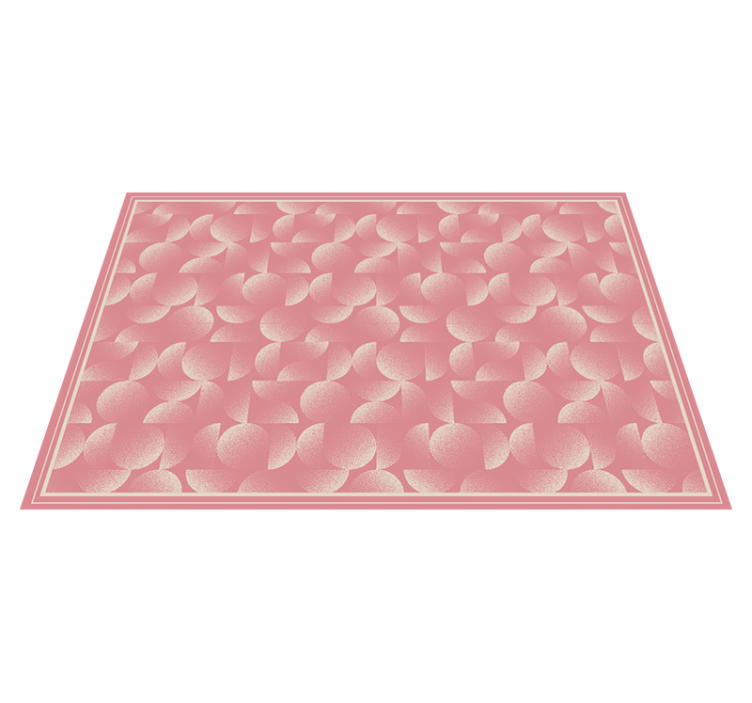 Ginkgobladpatroon vinyl tapijt roze - TenStickers