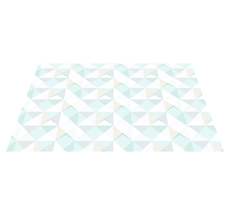Pastel geometrische patroon vinyl tapijt - TenStickers