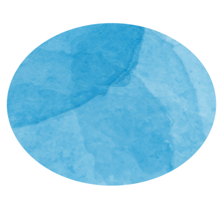 Abstract blauw minimalistisch ontwerp vinyl tapijt rond - TenStickers