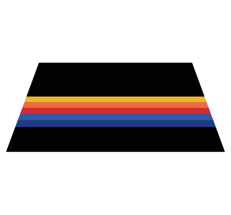 Minimalist Accent strepen vinyl tapijt - TenStickers