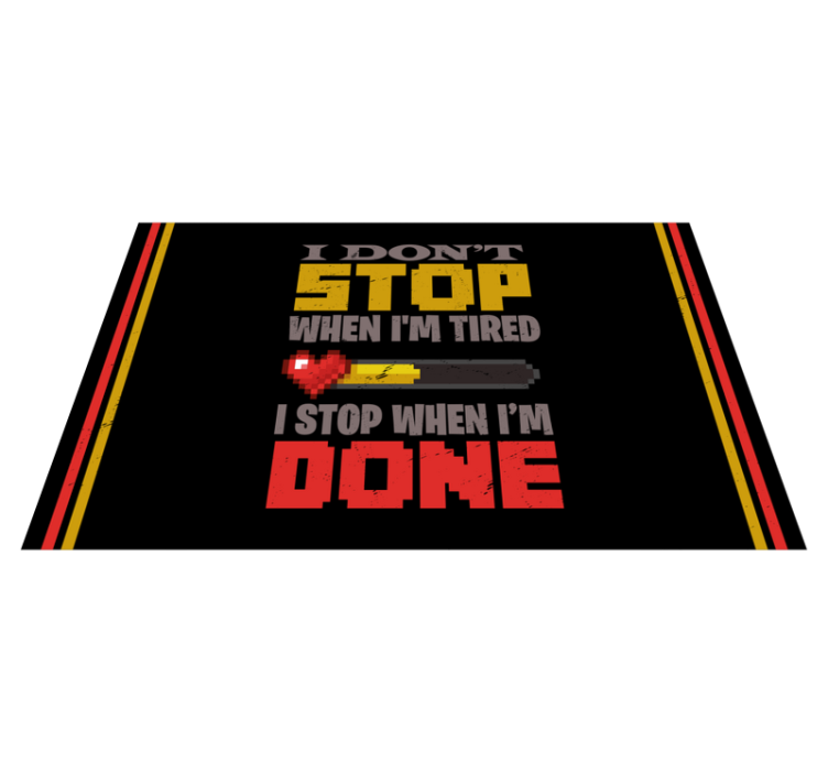Motivatie Statement knal kleuren vinyl tapijt - TenStickers