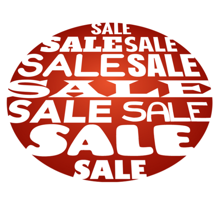 Rond rood vinyl tapijt sale - TenStickers