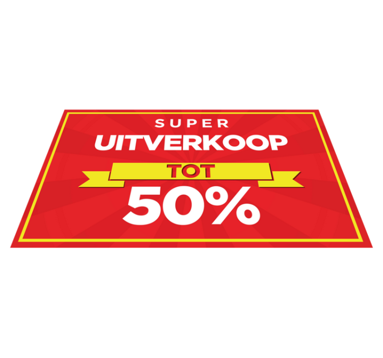 Gepersonaliseerde Verkoop Vinyl tapijt rood - TenStickers