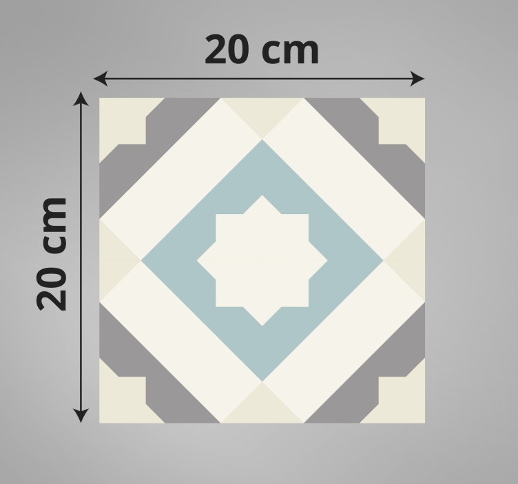 Elegant stermotief vinyl tapijt tegels - TenStickers