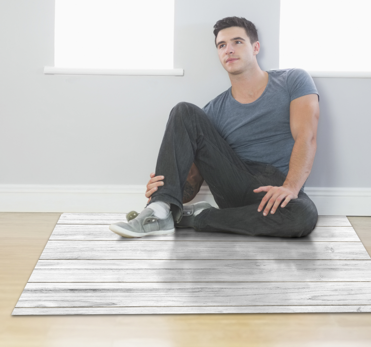 Gesimuleerd hout vinyl tapijt met houtstructuur - TenStickers