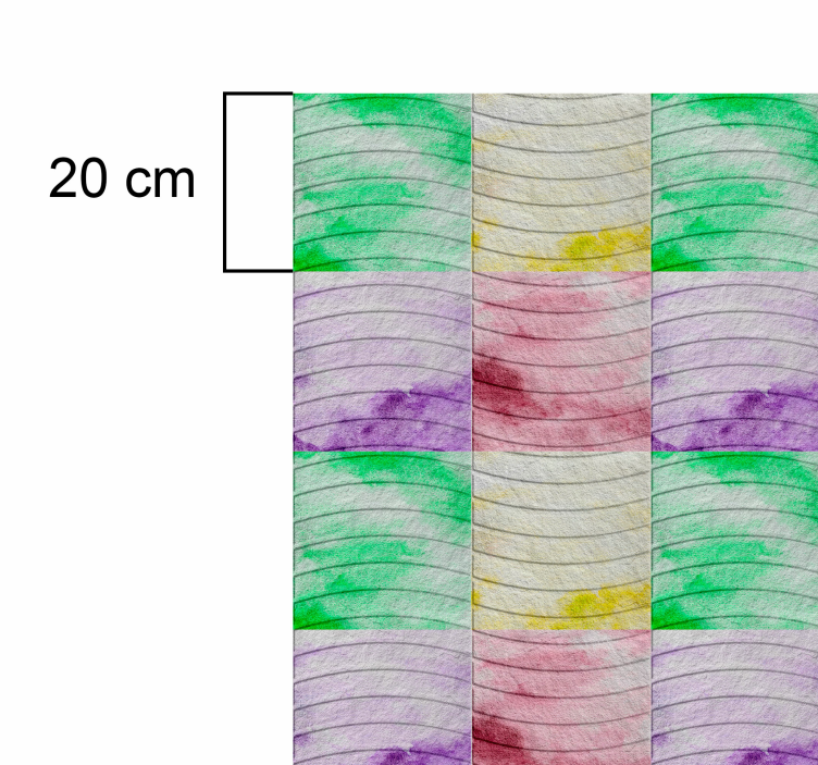 Ramblas tegels Vinyl tapijt woonkamer - TenStickers